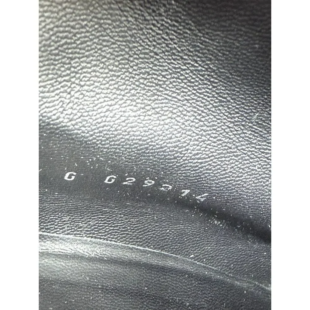 Chanel Pearls Heel Ankle Boot Velvety Black Leather Lace Up EU 39.5 US 9.5